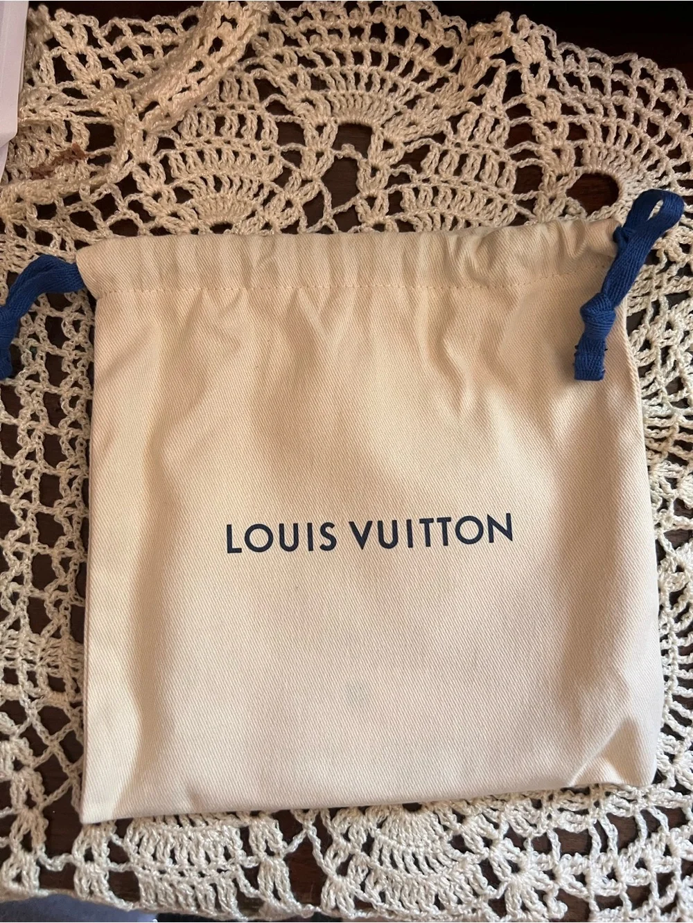 Authentic Louis Vuitton Empty Small Gift Box 6.5” X 6.5” X 2.5” Dust Bag Ribbon